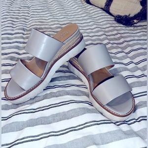 Franco Sarto Conan Vegan Leather Platform Sandals Women's Size 7